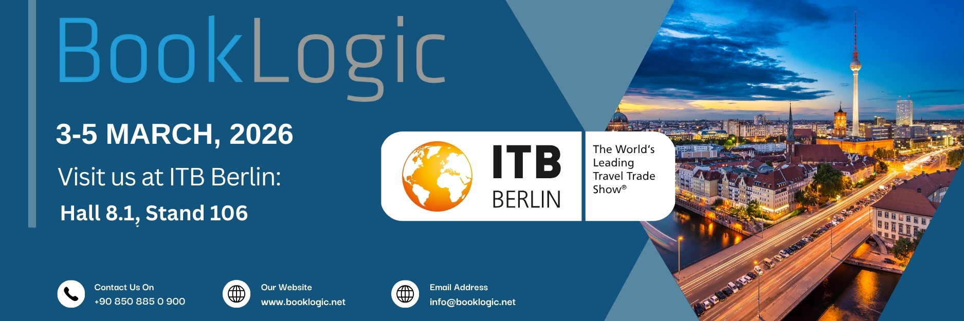 BookLogic Exhibiting at ITB Berlin 2026 – Shaping the Future of Hospitality Technology